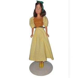 Yellow and Brown Women's Skirt